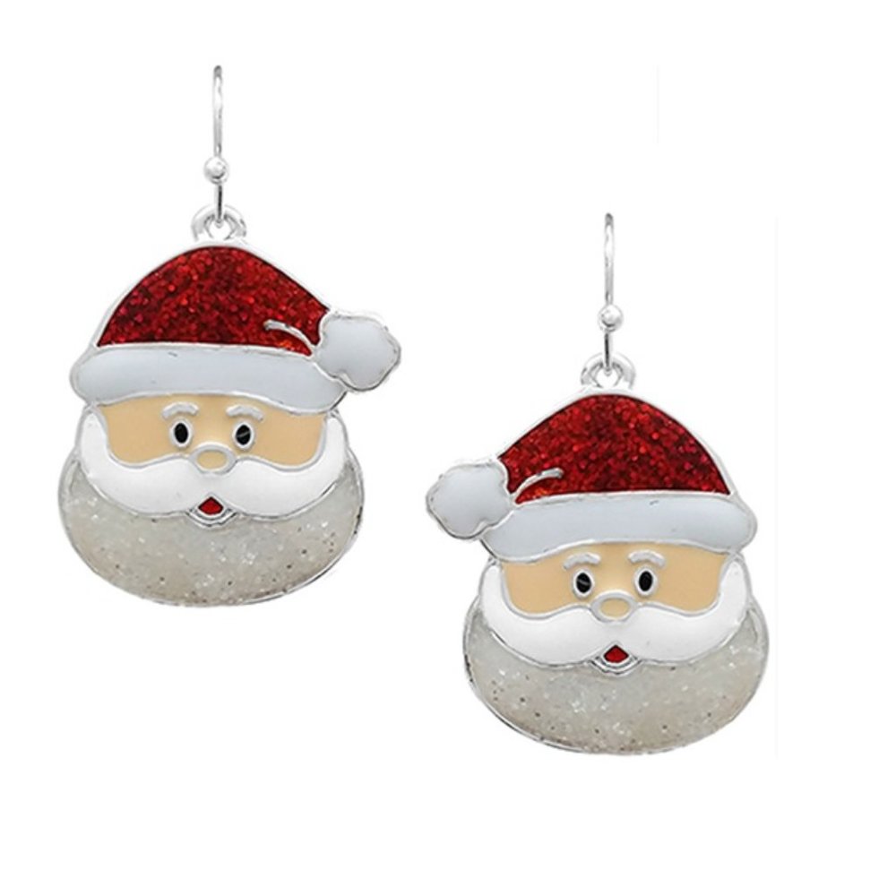 Santa Christmas Earrings